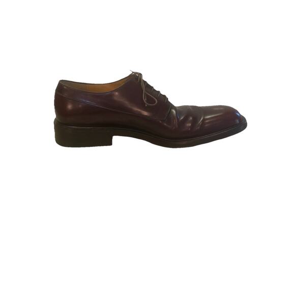 Salvatore Ferragamo Plain Toe Derby Shoes Calf Leather Men’s 10 D Brown main image 5